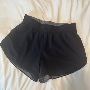 lululemon athletica Black and Gray Reversible Athletic Shorts